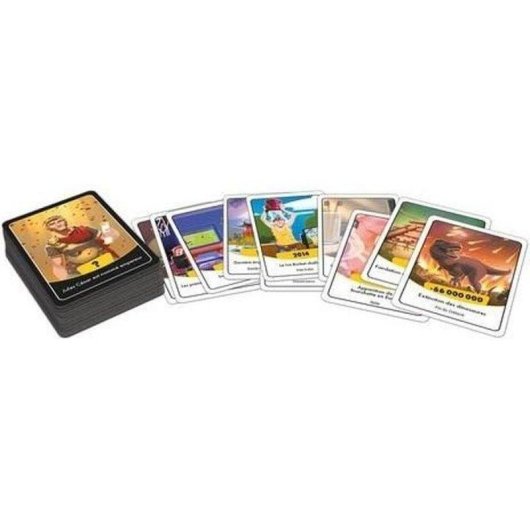 Asmodee Timeline Clutch Box Juego de Cartas Histórico Educativo 96 Cartas 2-6 Jugadores