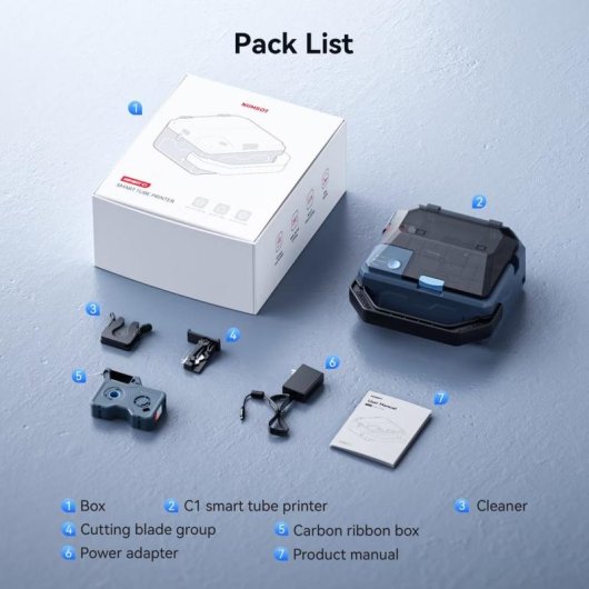 Imprimante thermique Bluetooth Niimbot C1 pour étiquetage industriel avec coupe automatique