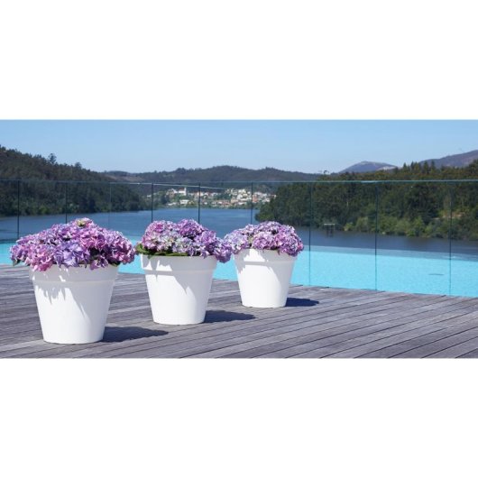 Jardinière Capri Artevasi 40 cm Vert Gris Mat Extérieur