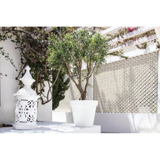 Jardinière Capri Artevasi 40 cm Vert Gris Mat Extérieur