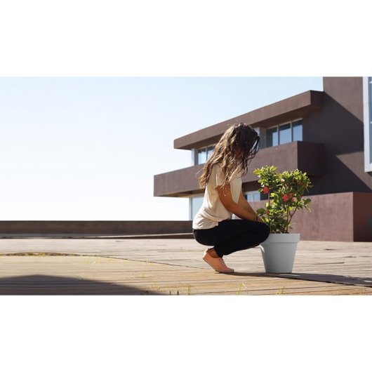 Jardinière Capri Artevasi 40 cm Vert Gris Mat Extérieur
