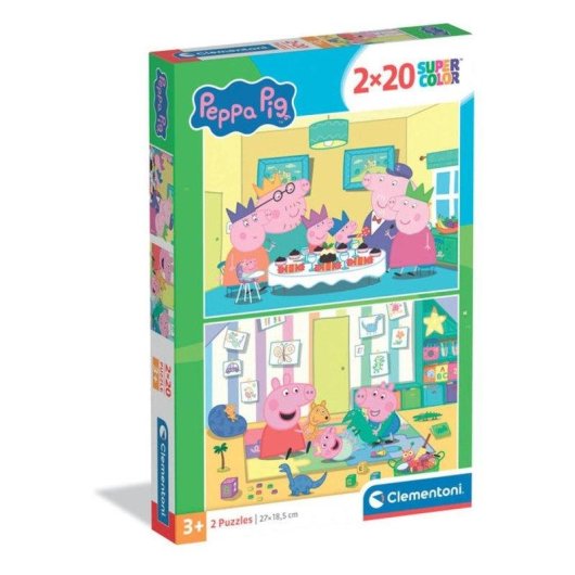 Puzzle Clementoni Peppa Pig 2x20 Teile Bunte Szenen