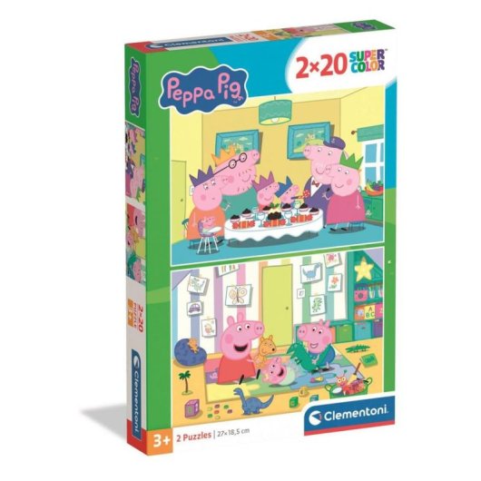 Puzzle Clementoni Peppa Pig 2x20 Teile Bunte Szenen