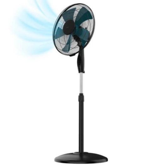 Ventilateur sur Pied Cecotec 56W 40cm 3 Vitesses Hauteur Réglable Oscillant Sécurité