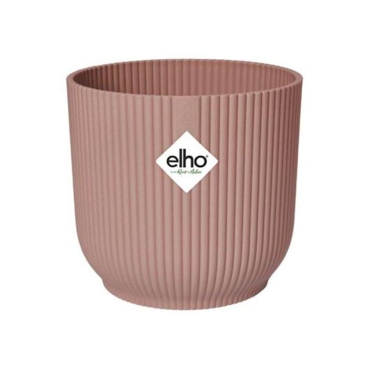 Jardinière ELHO Vibes Fold Round Avec Roulettes Rose Saumon 35x32 cm Plastique 100% Recyclé