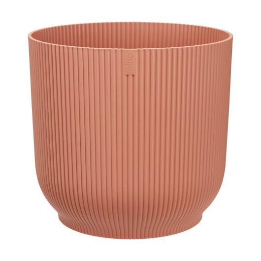 Jardinière ELHO Vibes Fold Round Avec Roulettes Rose Saumon 35x32 cm Plastique 100% Recyclé