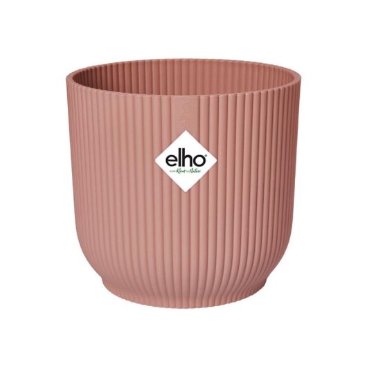 Jardinière ELHO Vibes Fold Round Avec Roulettes Rose Saumon 35x32 cm Plastique 100% Recyclé