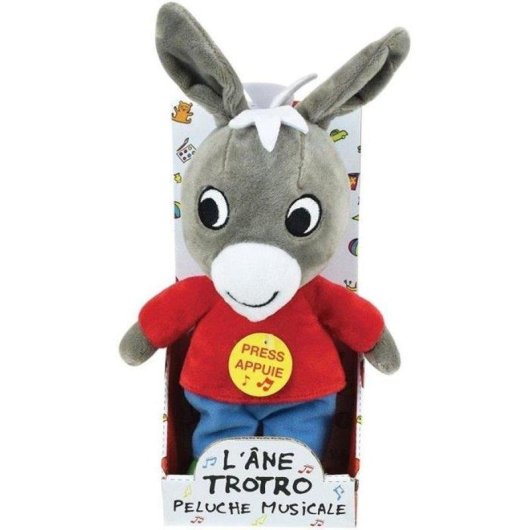Peluche Musical Jemini Trotro 28 Cm Asino Série Animada