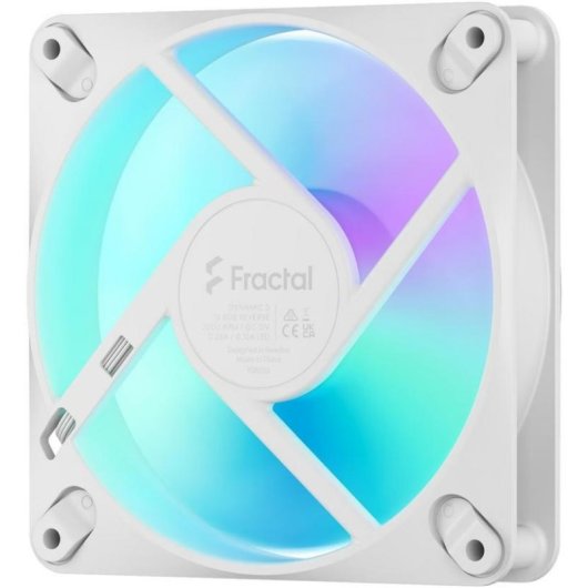 Kühlung Luft Fractal 120mm Dynamic 3 Reverse PWM RGB Weiß