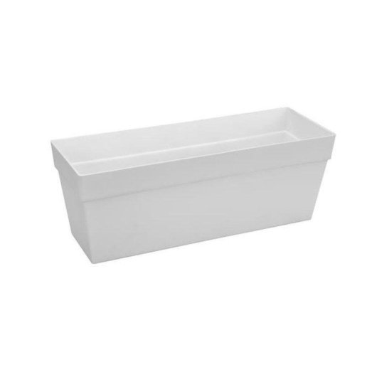 Bac à fleurs Elho Loft Urban Rectangulaire 49x17,3x18 cm Blanc Réservoir d'eau 10 L