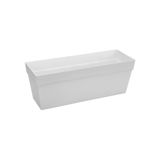 Bac à fleurs Elho Loft Urban Rectangulaire 49x17,3x18 cm Blanc Réservoir d'eau 10 L