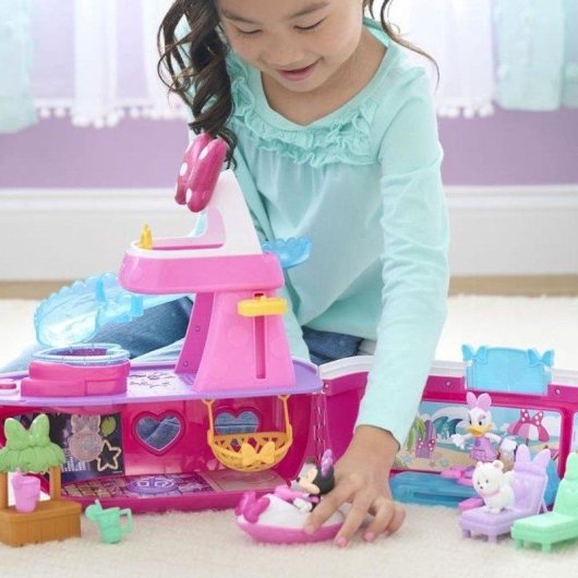 Set de juego interactivo Disney Minnie Mouse Yate con Iluminación y Sonido