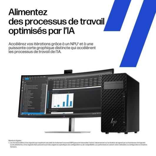 PC de bureau HP Z2 G1i Intel Core Ultra 7 265K 32GB 1TB SSD RTX 2000 Ada Windows 11 Pro