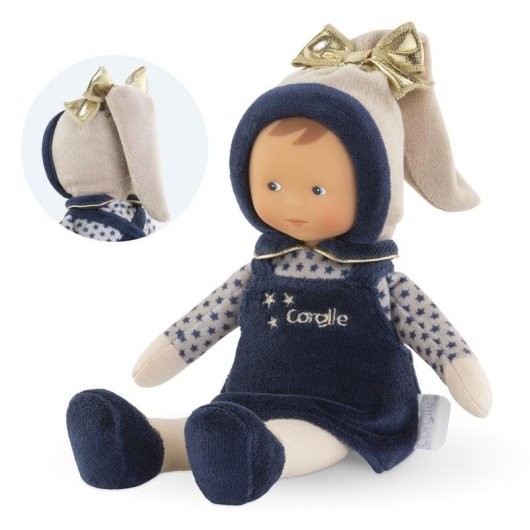 Pata de apego Corolle Miss Marine 25 cm aromatizada a baunilha com etiqueta personalizável