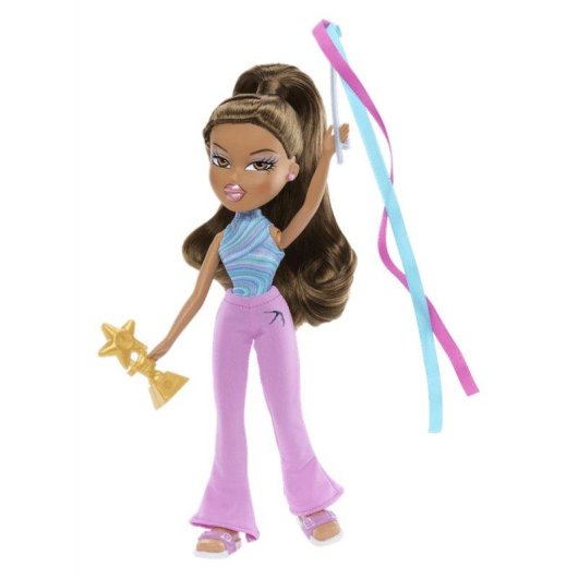 Puppe Bratz Play Sportz Yasmin Gymnastik Artikuliert mit Accessoire