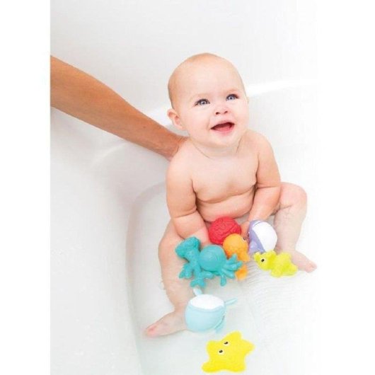 Set de 8 Criaturas Marinas Infantino Chorros Baño
