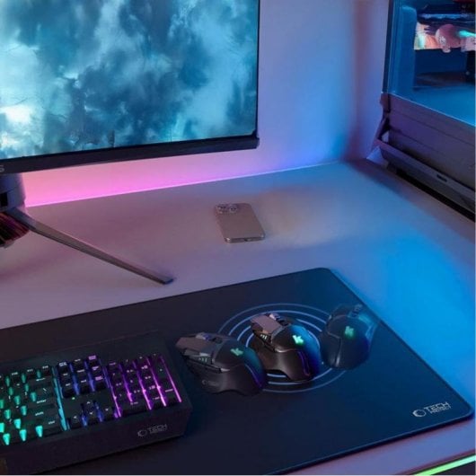 Gaming Mauspad Tech-Protect A100 100x50 cm Schwarz