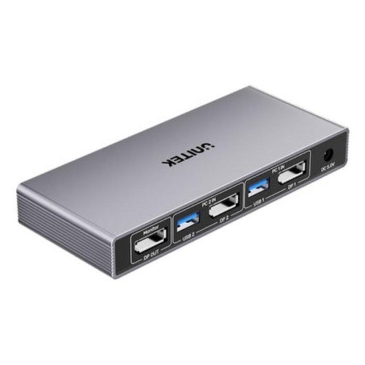 KVM-Switch Unitek V1310AGY01-EU 2 Computer 4K Ultra HD DisplayPort