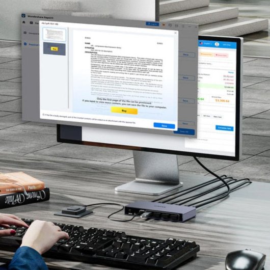 KVM-Switch Unitek V1310AGY01-EU 2 Computer 4K Ultra HD DisplayPort
