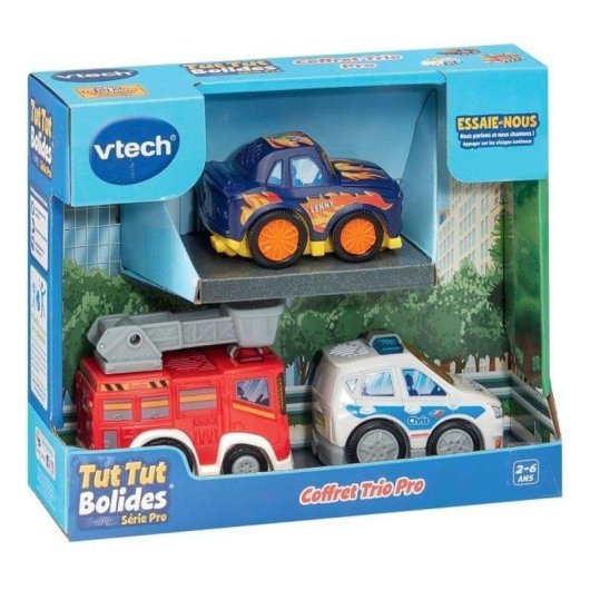 VTech Tut Tut Bolides Serie Pro Trio 3 véhicules interactifs lumières sons