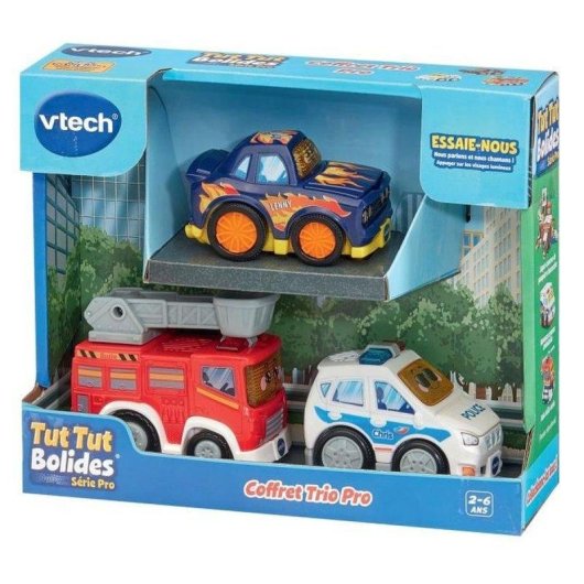 VTech Tut Tut Bolides Serie Pro Trio 3 véhicules interactifs lumières sons