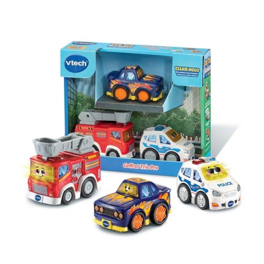 VTech Tut Tut Bolides Serie Pro Trio 3 véhicules interactifs lumières sons
