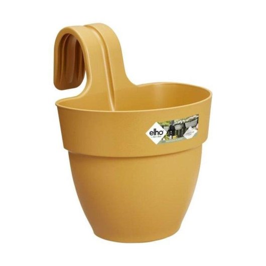 Jardinera Elho Vibia Campana Easy Hanger Petite 2,8 L Jaune Mat