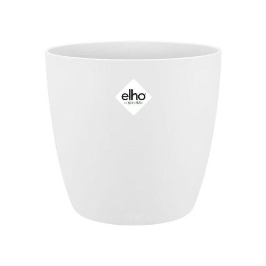Jardinière Elho Brussels Round 25 cm Blanche PP 8,7 L Acabado Mate Anti-UV