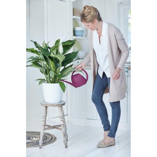 Jardinière Elho Brussels Round 25 cm Blanche PP 8,7 L Acabado Mate Anti-UV