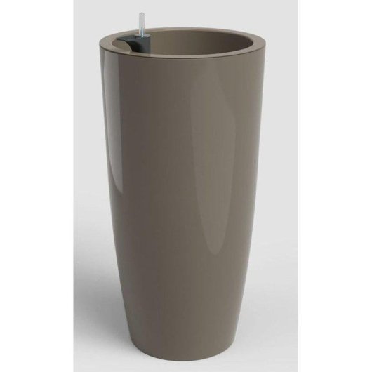 Jardinière Artevasi Santorini SWS 65 Br Taupe Brillante Autonome Ø33x65cm