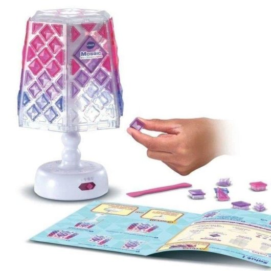 Lámpara VTech Mosaic Magic Lights Decorativa Musical Personalizable con Mosaicos 124 Piezas Multicolor