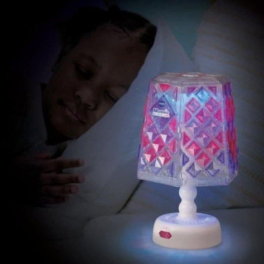 Lámpara VTech Mosaic Magic Lights Decorativa Musical Personalizable con Mosaicos 124 Piezas Multicolor