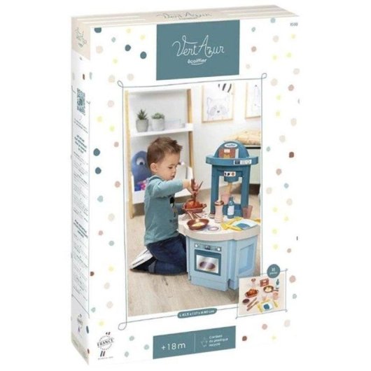 Cucina da gioco Ecoiffier Ma 1ère Cuisine Vert Azur 18 accessori
