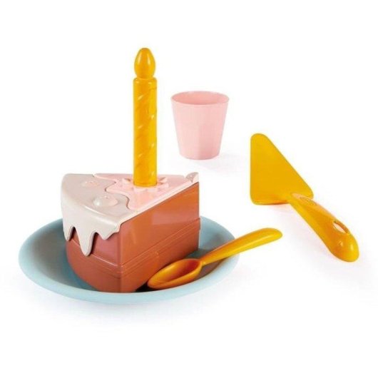 Gioco di ruolo ECOIFFIER 1680 Torta di compleanno da tagliare verde azzurro