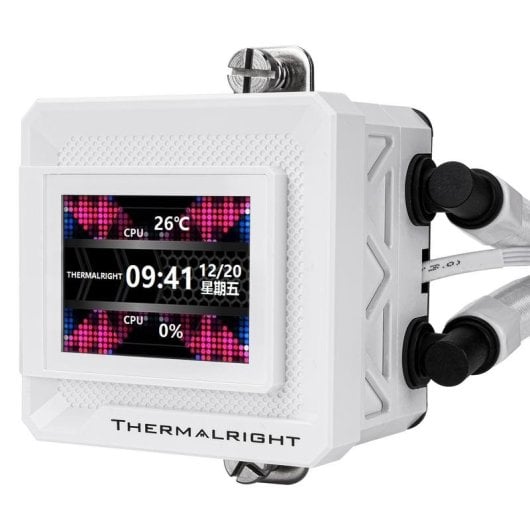 Refrigeration Liquide Thermalright Frozen Warframe 360 3 Ventilateurs ARGB Blanc