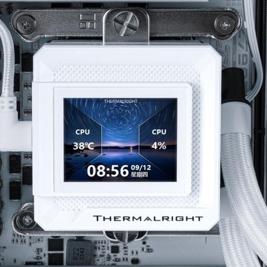 Refrigeration Liquide Thermalright Frozen Warframe 360 3 Ventilateurs ARGB Blanc