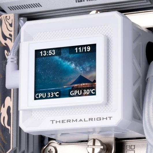 Refrigeration Liquide Thermalright Frozen Warframe 360 3 Ventilateurs ARGB Blanc
