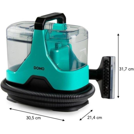 Aspiradora de Tapicerías Domo DO250SC 600W 15.000 Pa Doble Depósito Azul Negro