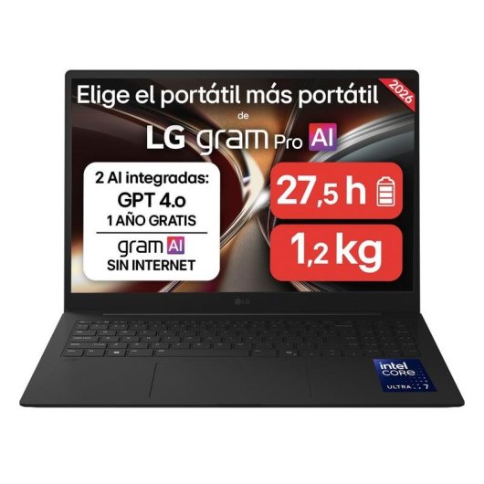 Portatile LG Gram 16Z90S 16" Intel Core Ultra 7 155H 32GB 512GB SSD Arc Graphics Senza Sistema Operativo