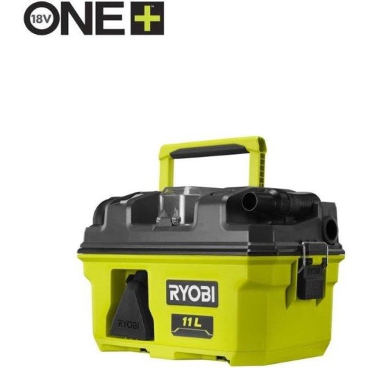 Aspirateur sans Fil Ryobi RV1811 18V 11 L Filtre HEPA H12 2 Vitesses 11,8 kPa
