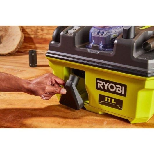 Aspirateur sans Fil Ryobi RV1811 18V 11 L Filtre HEPA H12 2 Vitesses 11,8 kPa