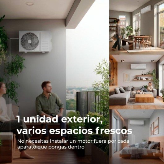 Aire Acondicionado MultiSplit 4x1 Evvo Clima 9.400 Frigorías A++ Inverter Bomba de Calor WiFi