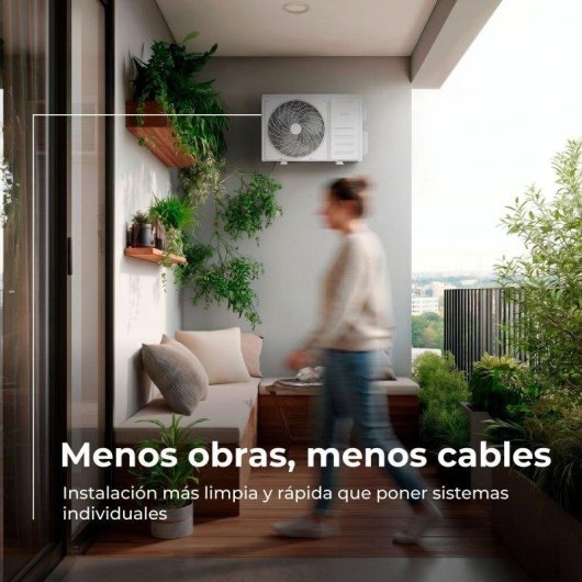 Aire Acondicionado MultiSplit 4x1 Evvo Clima 9.400 Frigorías A++ Inverter Bomba de Calor WiFi