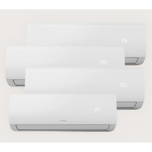 Aire Acondicionado MultiSplit 4x1 Evvo Clima 9.400 Frigorías A++ Inverter Bomba de Calor WiFi