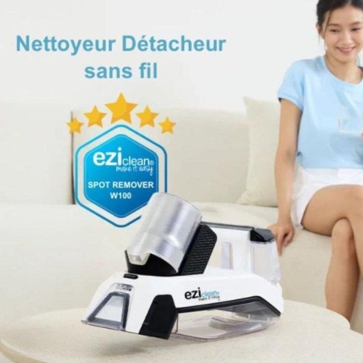 Aspiradora de Tapicerías EZIclean Spot Remover W100 60W 20 min USB-C 15000 Pa