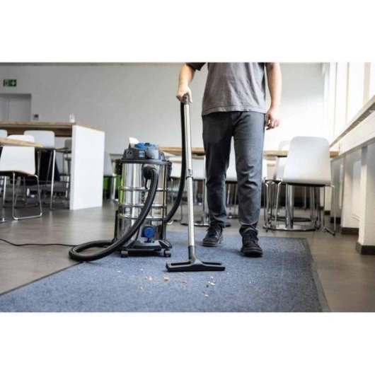 Aspirapolvere Industriale Scheppach Vc30 Premium 1500W 20 kPa 30L Inox Secco Bagnato Soffiatore