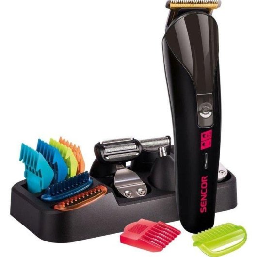 Cortapelos Multifunción Sencor SHP 7411BK Inalámbrico 120min 3-12mm 12 Accesorios Motor Silencioso