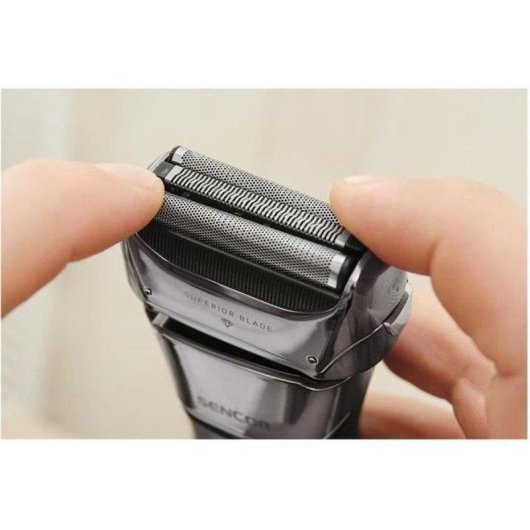 Rasoir Visage Sencor SMS 0900BK Sans Fil 90min Sec 2 Lames Inox LED