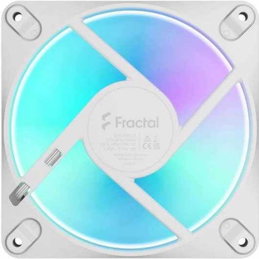 Kühlung Luft Fractal 120mm PWM Dynamic 3 Reverse Weiß Beleuchtung