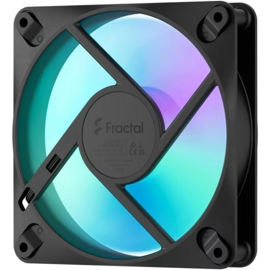 Kühlung Luft Fractal 120mm Dynamic 3 Reverse PWM RGB Schwarz